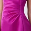 Karen Millen Petite Italian Structured Satin Off The Shoulder Pencil Midi Dress -Karen Millen shop magenta petite italian structured satin off the shoulder pencil midi dress