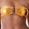 Karen Millen Metallic Gold Detachable Strap Trim Bikini Top 1 Karen Millen Metallic Gold Detachable Strap Trim Bikini Top -Karen Millen shop metallic gold detachable strap trim bikini top