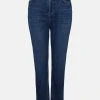 Karen Millen Mid Rise Straight Leg Crop Jeans