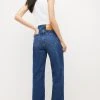 Karen Millen Mid Rise Wide Leg Jeans 2 Karen Millen Mid Rise Wide Leg Jeans -Karen Millen shop mid wash mid rise wide leg jeans