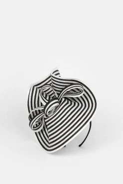 Karen Millen Asymmetric Spiral Trim Fascinator -Karen Millen shop mono asymmetric spiral trim fascinator 2