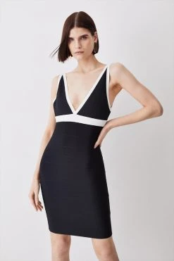 Karen Millen Bandage Mini Dress -Karen Millen shop mono bandage mini dress 3