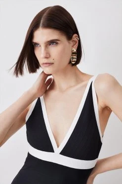 Karen Millen Bandage Mini Dress -Karen Millen shop mono bandage mini dress 4