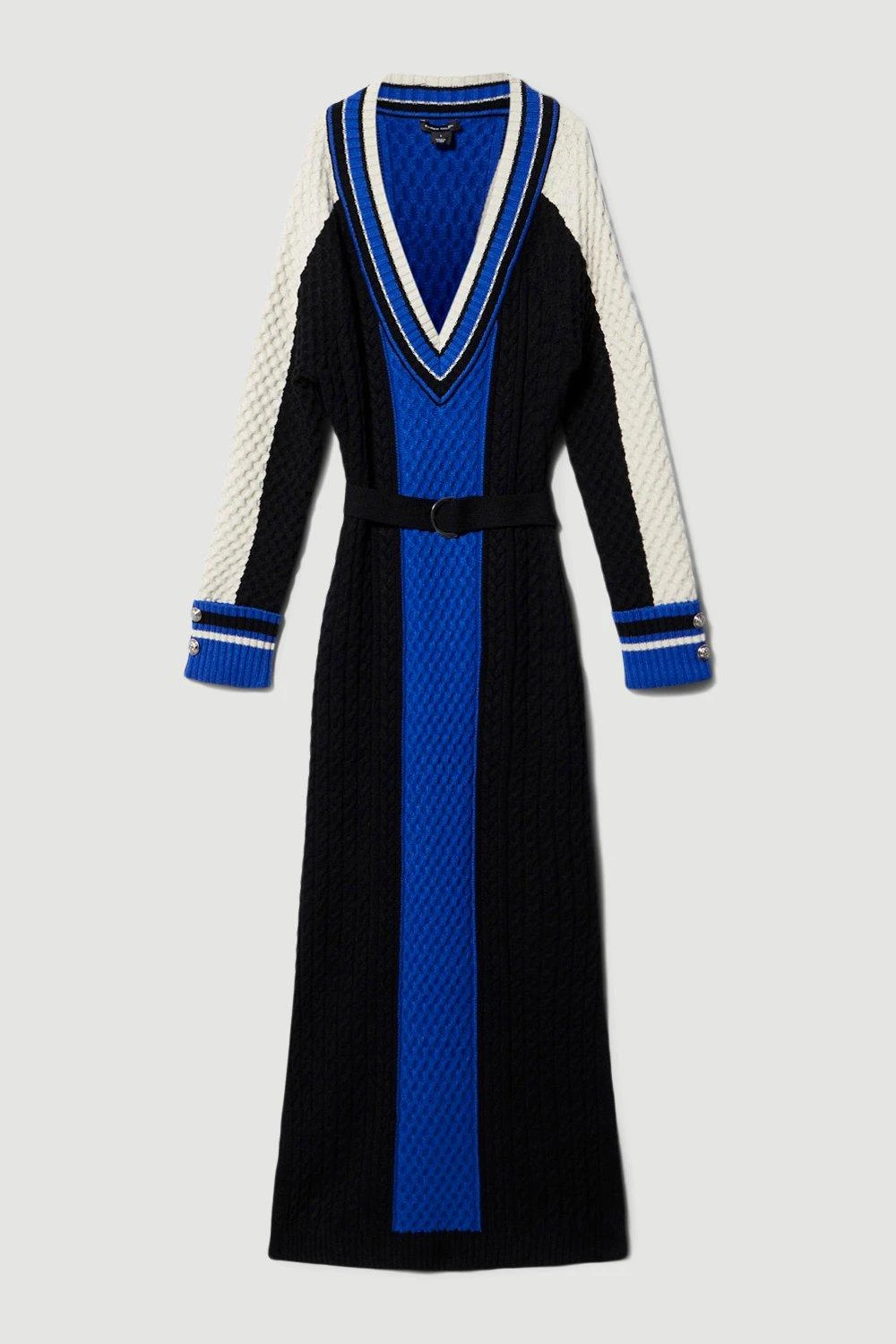 Karen Millen Petite Sporty Colour Block Knit Dress 7 Karen Millen Petite Sporty Colour Block Knit Dress - Image 5