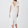 Karen Millen Tall Embellished Stretch Woven Midi Dress