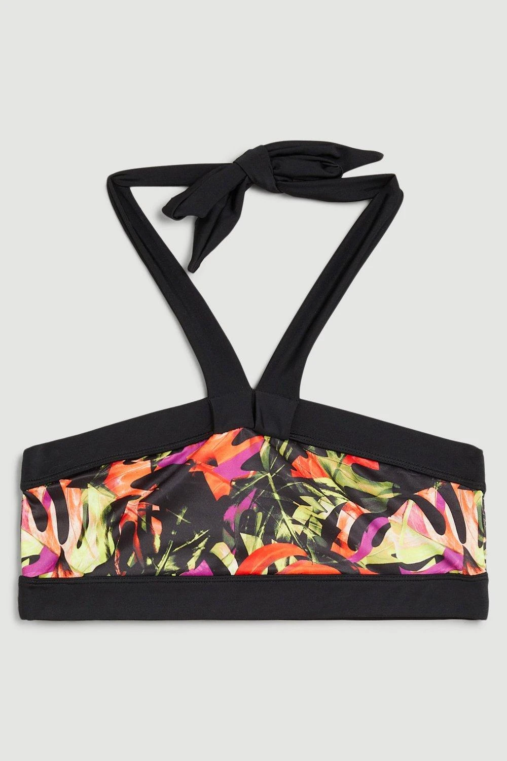 Karen Millen Abstract Print Halter Neck Bikini Top 3 Karen Millen Abstract Print Halter Neck Bikini Top