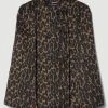 Karen Millen Italian Wool Blend Animal Jacquard Cape Coat 1 Karen Millen Italian Wool Blend Animal Jacquard Cape Coat -Karen Millen shop multi italian wool blend animal jacquard cape coat