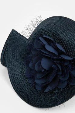 Karen Millen Asymmetric Flower & Feather Fascinator