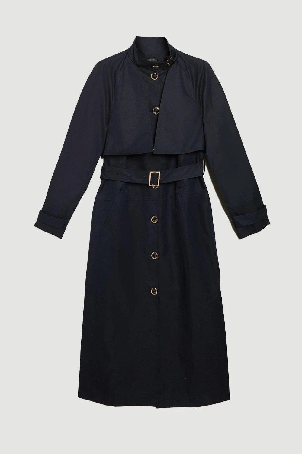 Karen Millen Storm Flap Belted Trench Coat 6 Karen Millen Storm Flap Belted Trench Coat - Image 4