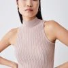 Karen Millen Sleeveless Rib Knit Top
