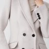 Karen Millen Italian Wool Fitted Coat -Karen Millen shop oatmeal italian wool fitted coat