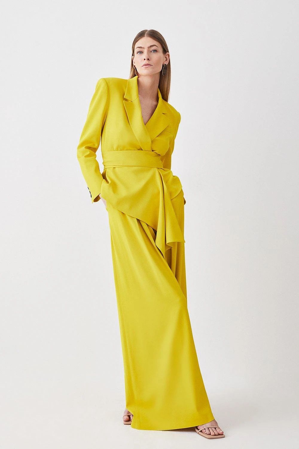 Karen Millen Petite Soft Drape Detail Blazer 3 Karen Millen Petite Soft Drape Detail Blazer