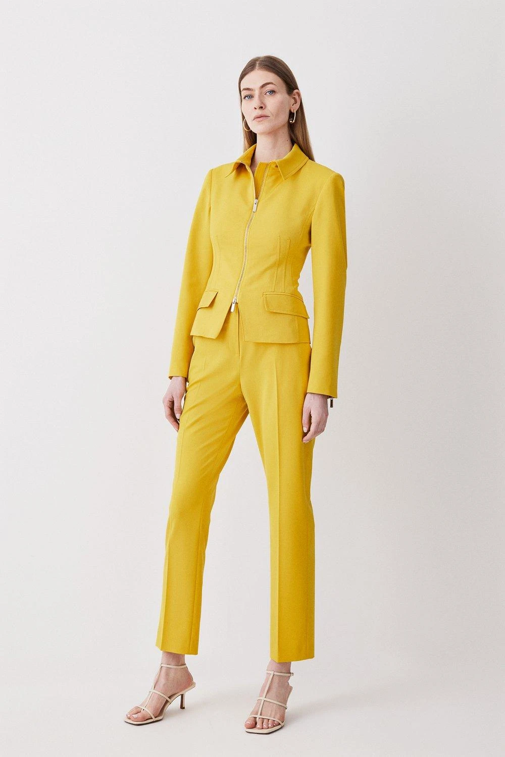 Karen Millen Polished Tailored Straight Leg Trousers 8 Karen Millen Polished Tailored Straight Leg Trousers - Image 6