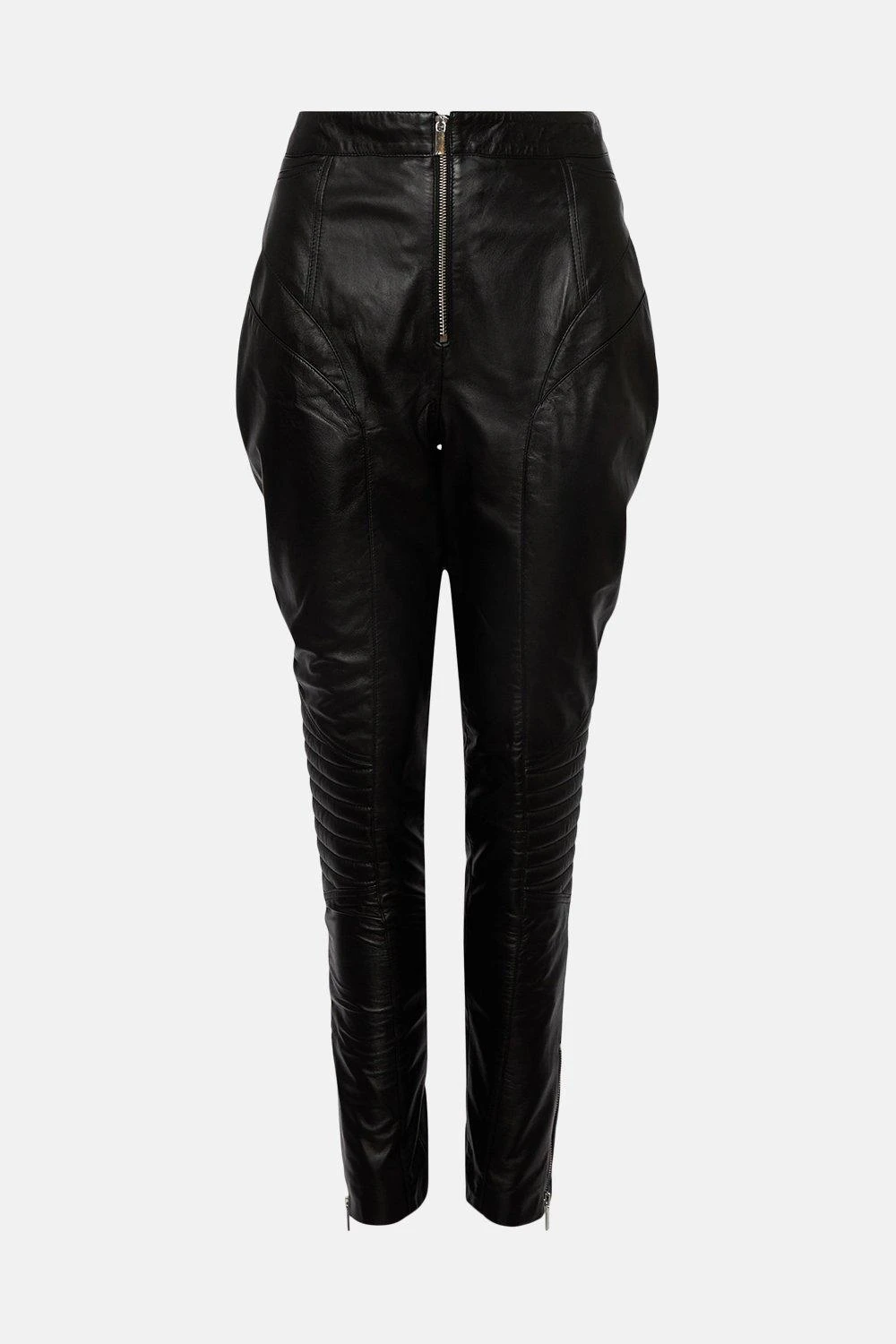 Karen Millen Leather Moto Biker Trouser 7 Karen Millen Leather Moto Biker Trouser - Image 5