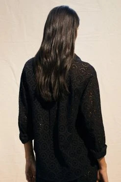 Karen Millen Beach Broderie Cover Up Shirt -Karen Millen shop orange beach broderie cover up shirt 1 3