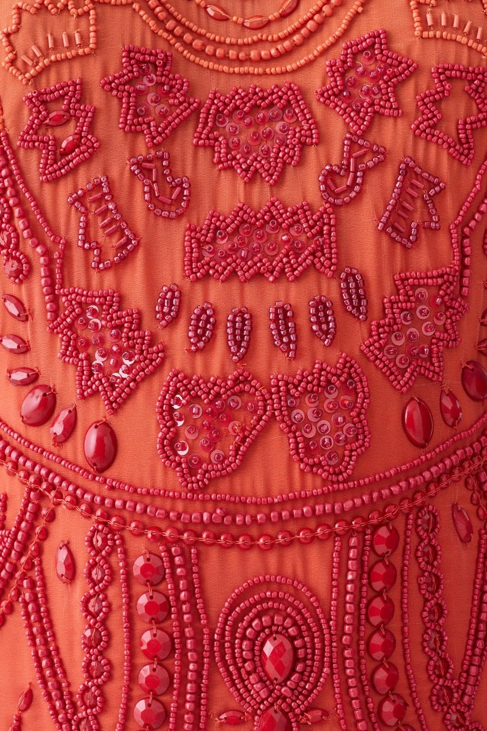 Karen Millen Petite Ombre Fringe Strappy Beaded Maxi Dress 5 Karen Millen Petite Ombre Fringe Strappy Beaded Maxi Dress - Image 3