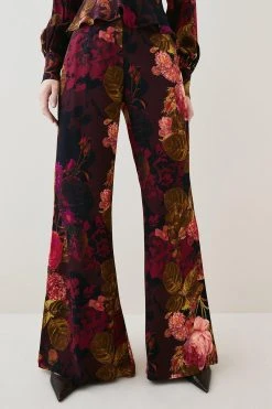 Karen Millen Photographic Floral Woven Trouser 8 Karen Millen Photographic Floral Woven Trouser -Karen Millen shop photographic floral woven trouser 2