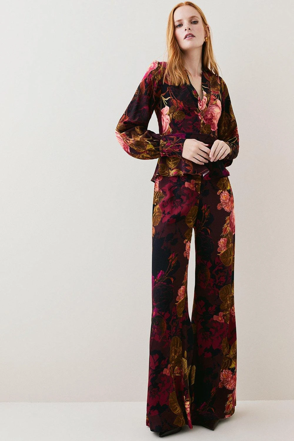Karen Millen Photographic Floral Woven Trouser 6 Karen Millen Photographic Floral Woven Trouser - Image 4