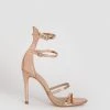 Karen Millen 4 Strap Croc Sandal -Karen Millen shop pink 4 strap croc sandal