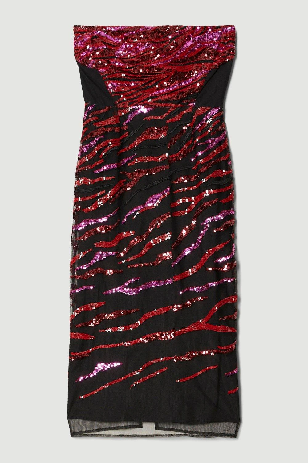 Karen Millen Abstract Sequin And Embroidery Bandeau Dress 7 Karen Millen Abstract Sequin And Embroidery Bandeau Dress - Image 5