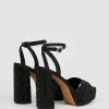 Karen Millen Heatseal Detail Diamante Platform