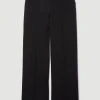 Karen Millen Stretch Cady High Rise Wide Leg Trouser -Karen Millen shop pink stretch cady high rise wide leg trouser