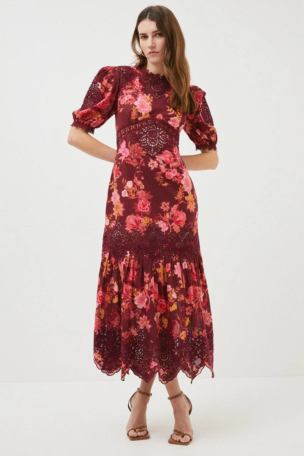 Karen Millen Floral Voile Cutwork Woven Maxi 4 Karen Millen Floral Voile Cutwork Woven Maxi - Image 2
