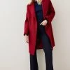 Karen Millen Italian Virgin Wool Double Breasted Cape Over Coat 2 Karen Millen Italian Virgin Wool Double Breasted Cape Over Coat -Karen Millen shop red italian virgin wool double breasted cape over coat