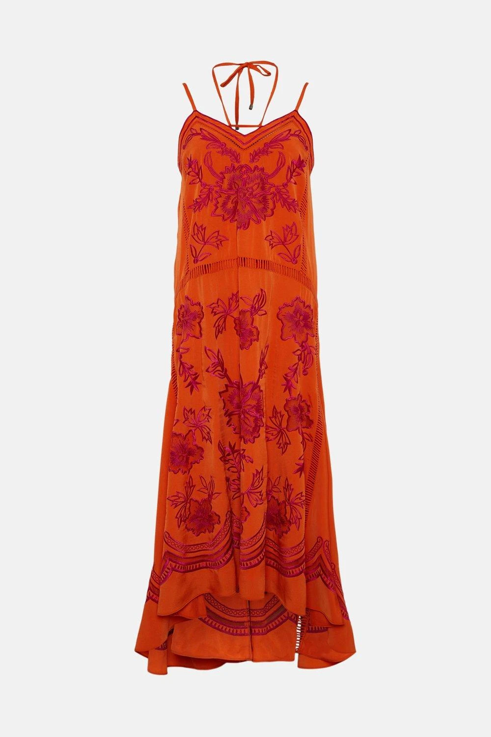 Karen Millen Petite Embroidered Strappy Midi Dress 4 Karen Millen Petite Embroidered Strappy Midi Dress - Image 2