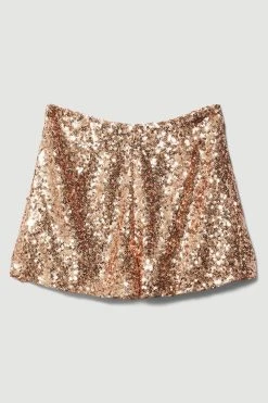 Karen Millen Lydia Millen Textured Sequin Shorts