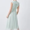 Karen Millen Lydia Millen Petite Mesh Sweeping Pussy Bow Woven Maxi Dress 2 Karen Millen Lydia Millen Petite Mesh Sweeping Pussy Bow Woven Maxi Dress -Karen Millen shop sage lydia millen petite mesh sweeping pussy bow woven maxi dress