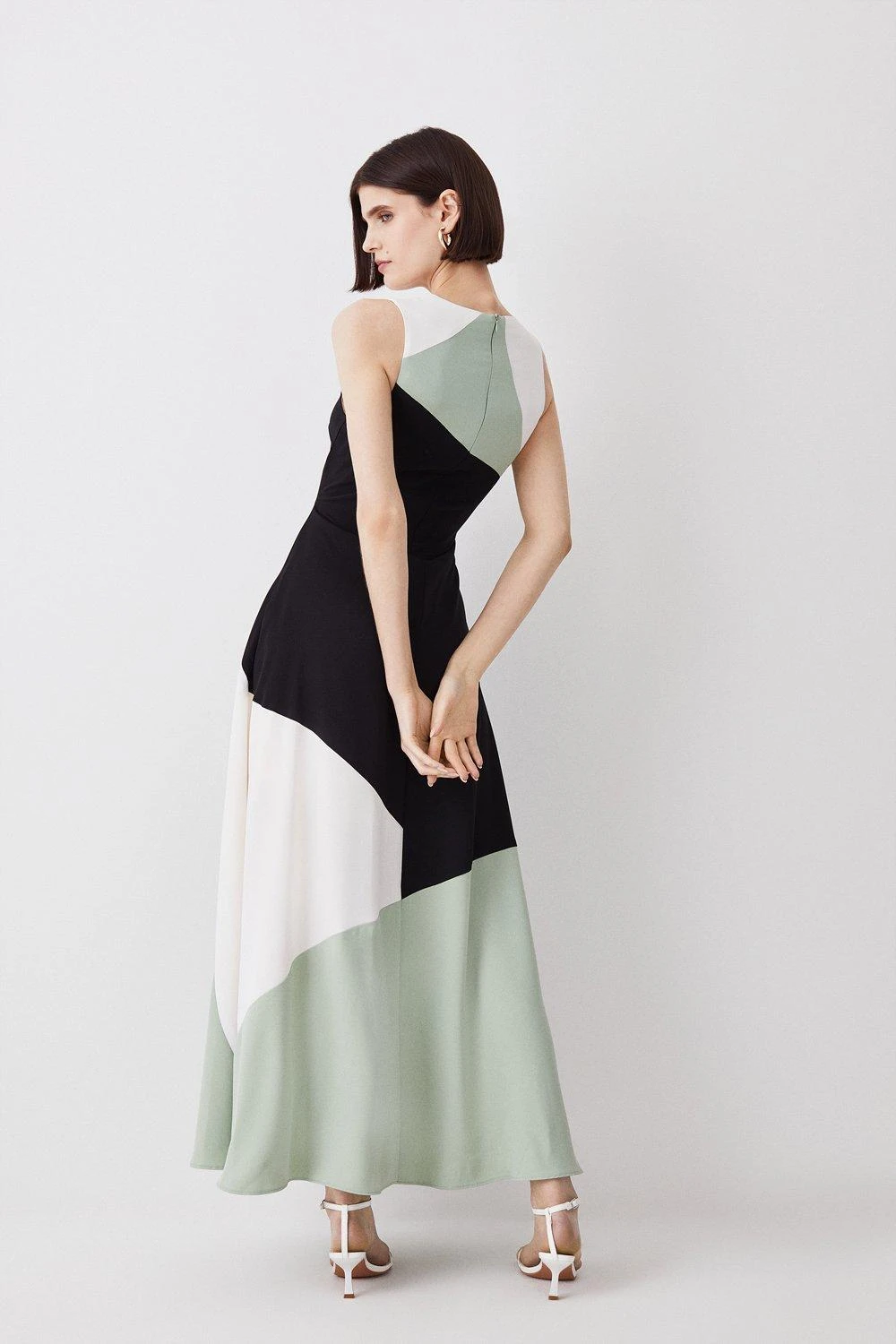Karen Millen Petite Soft Tailored Colour Block Midiaxi Dress 5 Karen Millen Petite Soft Tailored Colour Block Midiaxi Dress - Image 3