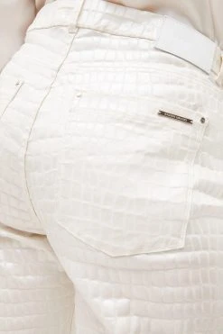 Karen Millen Plus Size Croc Coated Straight Leg Jeans 9 Karen Millen Plus Size Croc Coated Straight Leg Jeans -Karen Millen shop stone plus size croc coated straight leg jeans 2