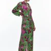 Karen Millen Tall Silhouette Floral Woven Wide Leg Trouser