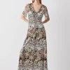 Karen Millen Tall Snake Print Mesh Jersey Midaxi Dress -Karen Millen shop tall snake print mesh jersey midaxi dress