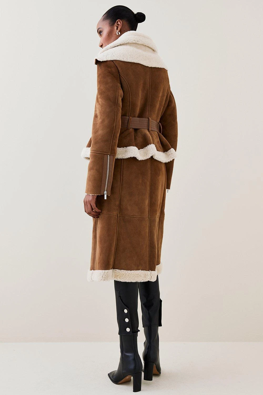 Karen Millen Lydia Millen Two In One Shearling Coat 7 Karen Millen Lydia Millen Two In One Shearling Coat - Image 5