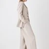 Karen Millen Compact Stretch Low Waist Wide Leg Trousers 2 Karen Millen Compact Stretch Low Waist Wide Leg Trousers -Karen Millen shop taupe compact stretch low waist wide leg trousers