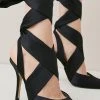 Karen Millen Satin Tie Court Shoe