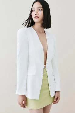 Karen Millen Leather Mini Skirt 9 Karen Millen Leather Mini Skirt -Karen Millen shop washed lime leather mini skirt 3