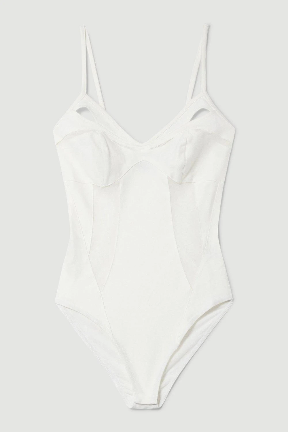 Karen Millen Mesh Cut Out Strappy Sleeveless Bodysuit 5 Karen Millen Mesh Cut Out Strappy Sleeveless Bodysuit - Image 3