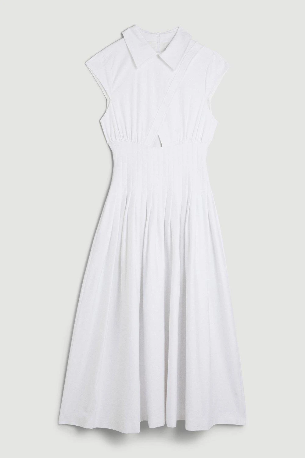 Karen Millen Cotton Wrap Detail Full Skirt Midaxi 4 Karen Millen Cotton Wrap Detail Full Skirt Midaxi - Image 2