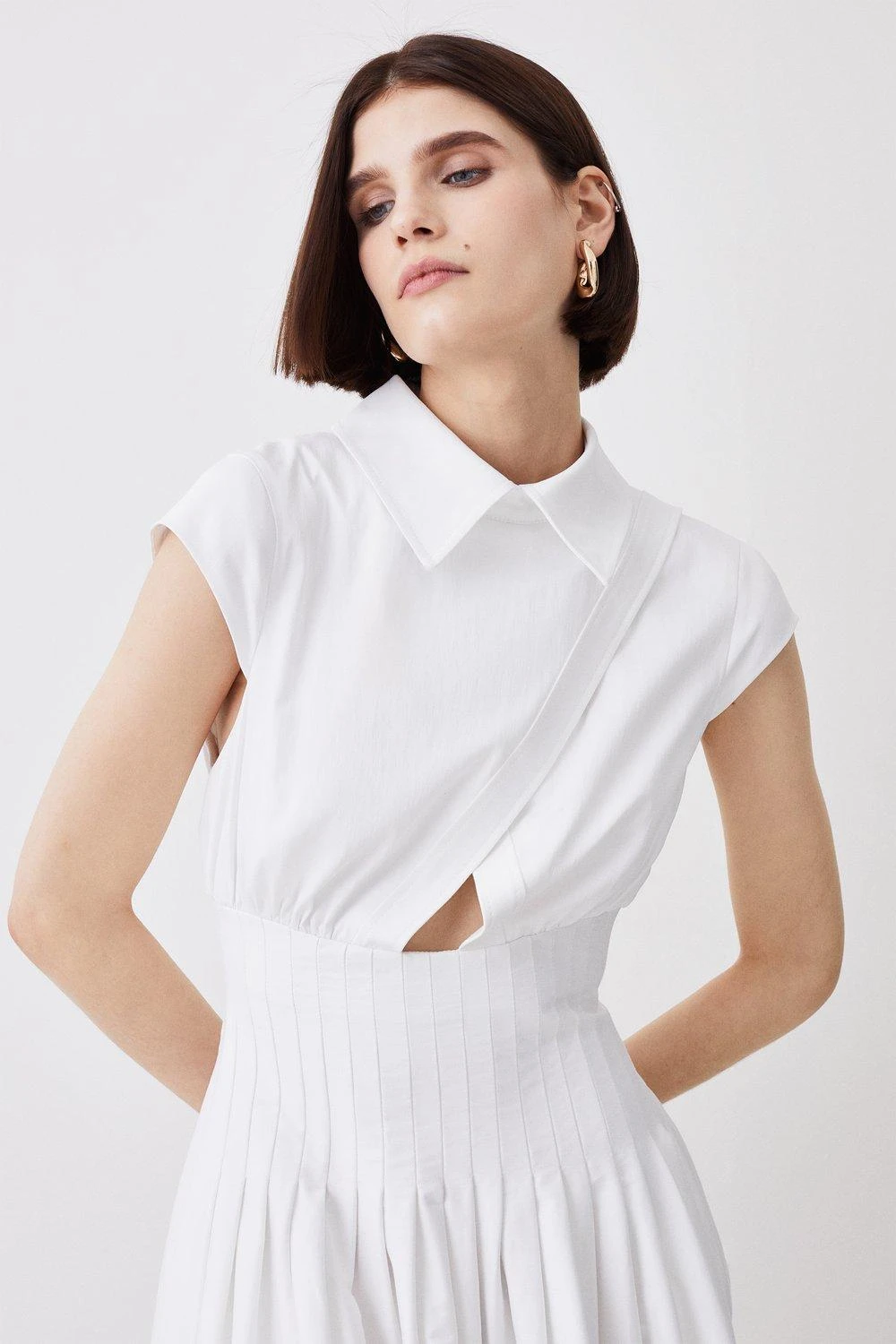 Karen Millen Cotton Wrap Detail Full Skirt Midaxi 6 Karen Millen Cotton Wrap Detail Full Skirt Midaxi - Image 4