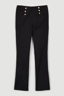 Karen Millen Essential Techno Side Split Woven Trouser