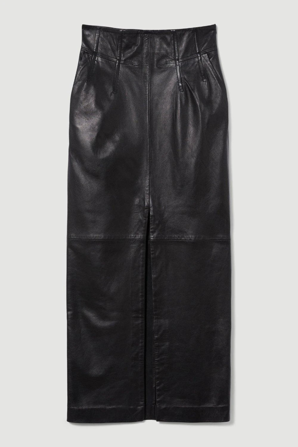 Karen Millen Leather High Waisted Pencil Midaxi Skirt 6 Karen Millen Leather High Waisted Pencil Midaxi Skirt - Image 4