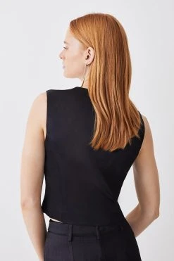 Karen Millen Luxe Satin Waistcoat