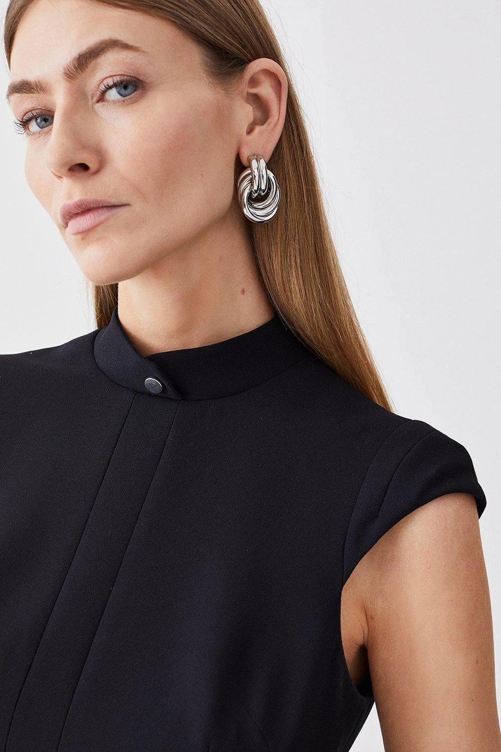 Karen Millen Military Tailored Mini Dress 6 Karen Millen Military Tailored Mini Dress - Image 4