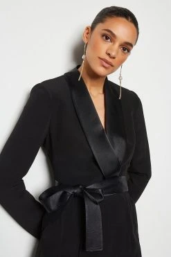Karen Millen Tuxedo Wrap Jumpsuit