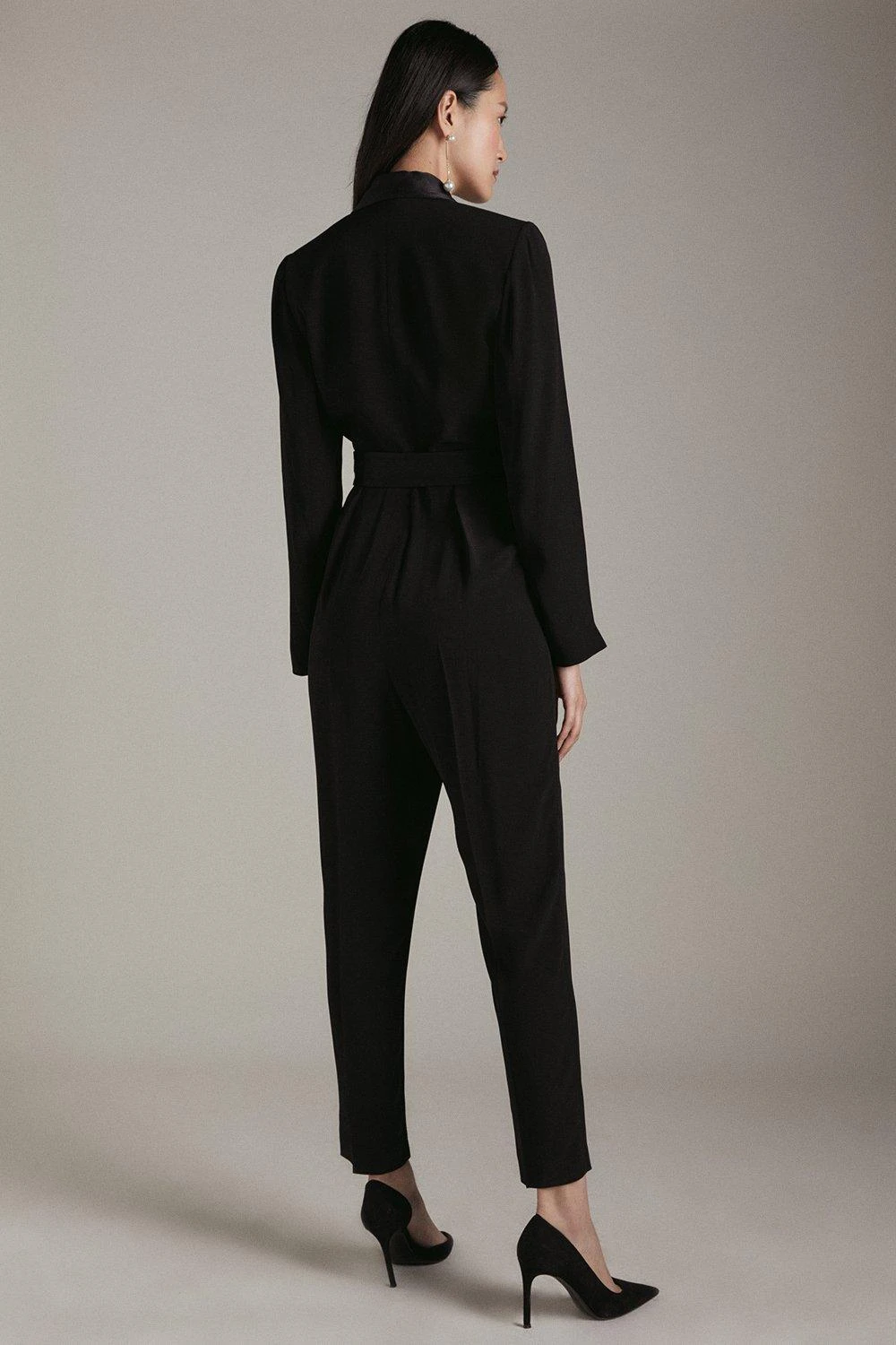 Karen Millen Tuxedo Wrap Jumpsuit 4 Karen Millen Tuxedo Wrap Jumpsuit - Image 2