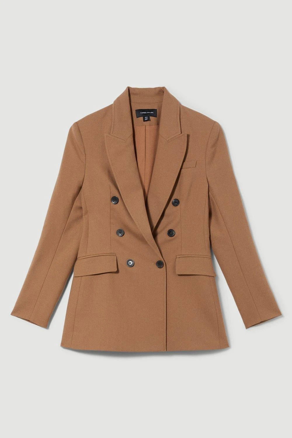 Karen Millen Premium Wool Flannel Double Breasted Jacket 4 Karen Millen Premium Wool Flannel Double Breasted Jacket - Image 2