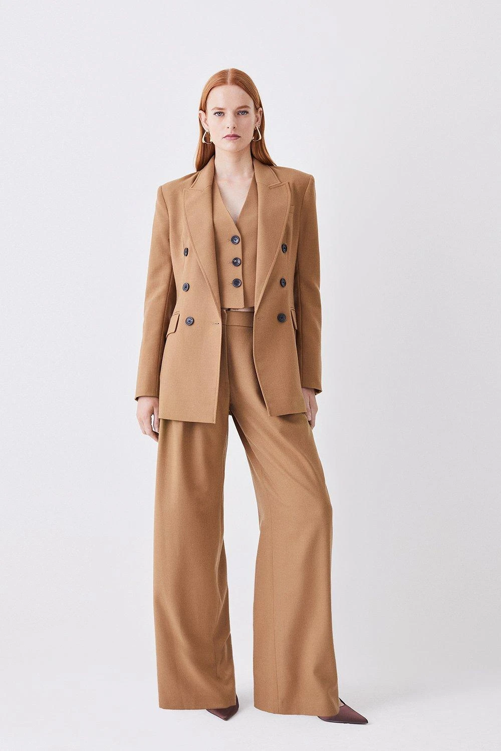 Karen Millen Premium Wool Flannel Double Breasted Jacket 8 Karen Millen Premium Wool Flannel Double Breasted Jacket - Image 6